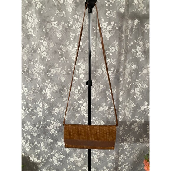 Perry Ellis Purse Vintage 90s Brown Classic Coastal American Old Money - Picture 4 of 8